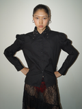 Black Double Collar Shirt