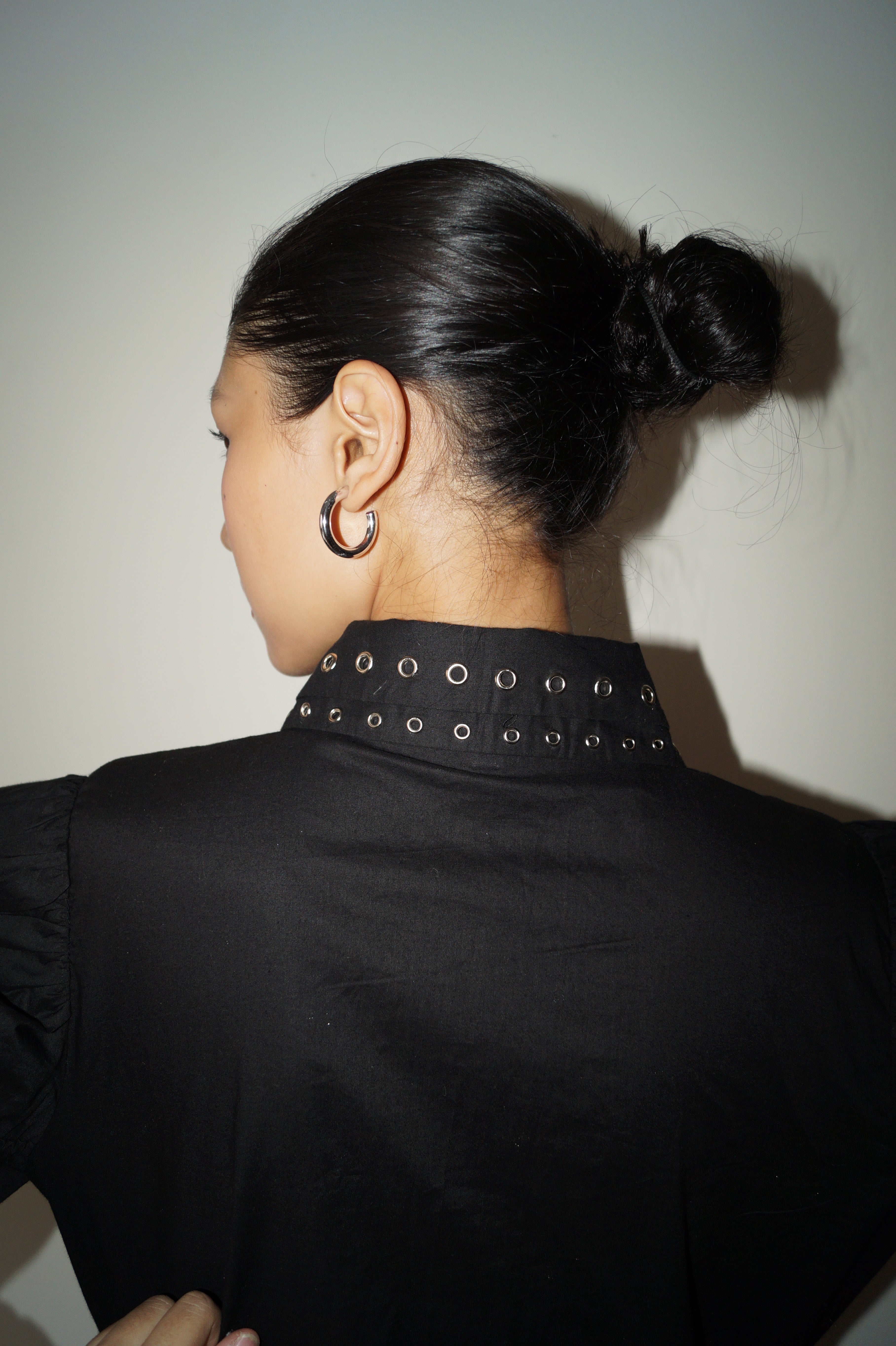 Black Double Collar Shirt